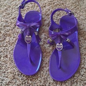 Coach jelly sandals size 9